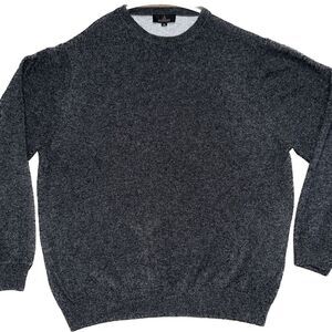 Gray Crewneck Sweater 100% Cashmere